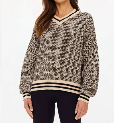 The Upside Castilla Millie Knit Sweater In Pebble In Multi
