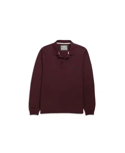 Rodd & Gunn Men's The Gunn Long Sleeve Slim Fit Polo Shirt In Burgundy