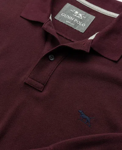 Rodd & Gunn Men's The Gunn Long Sleeve Slim Fit Polo Shirt In Burgundy