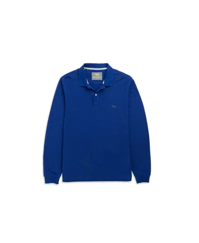 Rodd & Gunn Men's The Gunn Long Sleeve Slim Fit Polo Shirt In Blue
