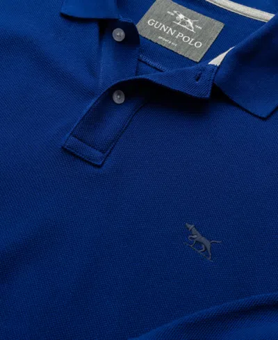 Rodd & Gunn Men's The Gunn Long Sleeve Slim Fit Polo Shirt In Blue
