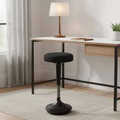 Hivvago Black And Gray Adjustable Height Swivel Office Chair In Black