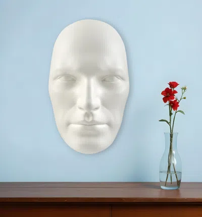 Hivvago 28" X 17" White People Handmade Resin Wall Decor In White