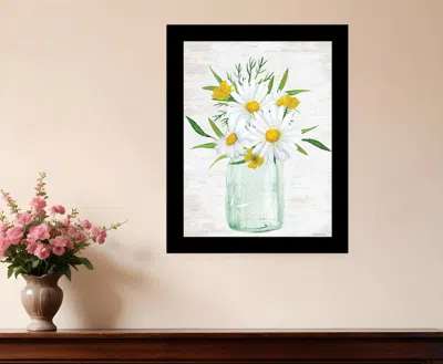 Hivvago Floral Bouquet Black Framed Print Wall Art In Black
