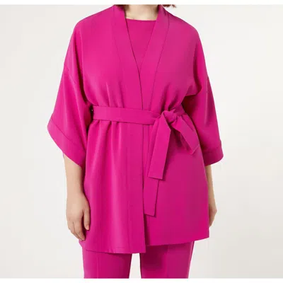Marina Rinaldi Plus Semele Jacket In Pink