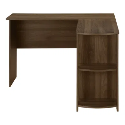 Hivvago 47" Brown Wood Corner Computer Desk In Brown