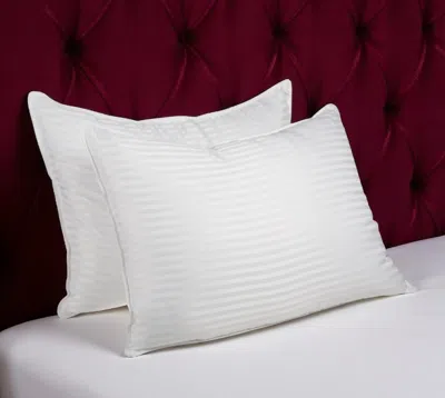 Hivvago Set Of Two Microfiber Down Alternative Medium Standard Size Bed Pillows In White