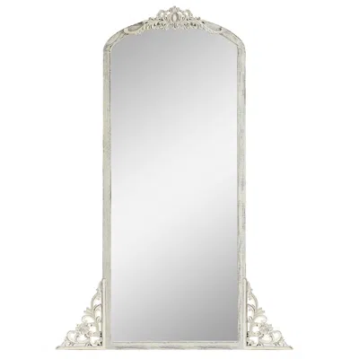 Hivvago 67" White Wood Framed Standing Mirror In White