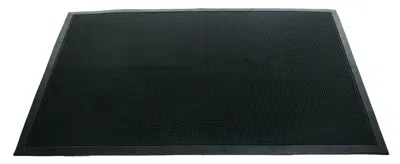 Hivvago 32" X 48" Black Rubber Outdoor Door Mat In Black