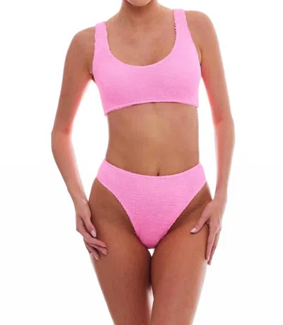 Love & Bikinis Barcelona Classic Bikini Full Strawberry Pink In Pink