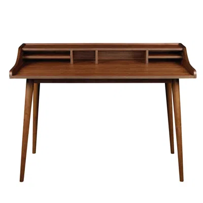 Hivvago 47" Brown Writing Desk In Brown