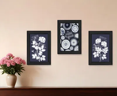 Hivvago Set Of Three Its Beautiful To Be Different Black Framed Print Wall Art In Black