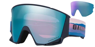Oakley Flow Scape™ L Mikaela Shiffrin Signature Series Snow Goggles In Blue