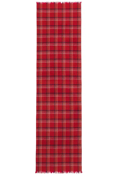 Bode Gable Plaid Scarf In Gold