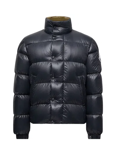 Moncler Men Tripiti Short Down Jacket Navy In Blue