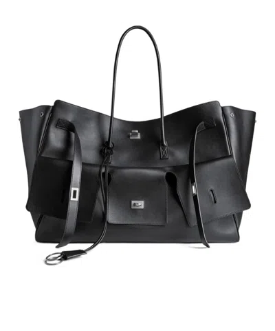 Balenciaga Bel Air Medium Carry All Bag In Black