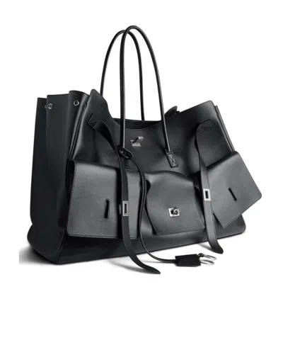 Balenciaga Bel Air Medium Carry All Bag In Black