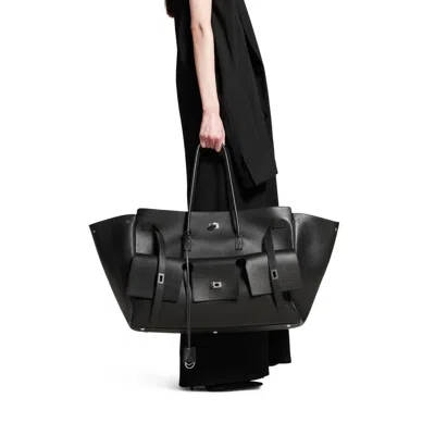 Balenciaga Bel Air Medium Carry All Bag In Black