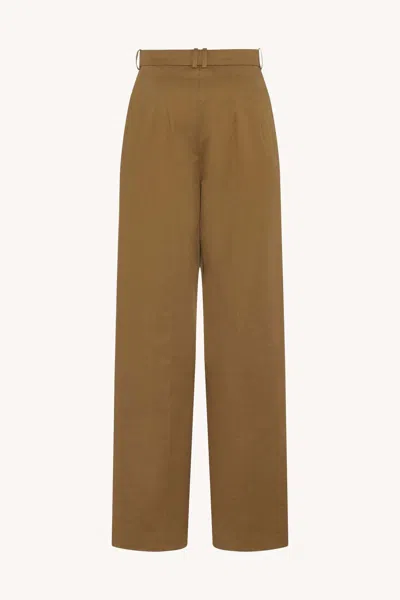 The Row Tailored Trousers With Pleats And Pockets In Brown