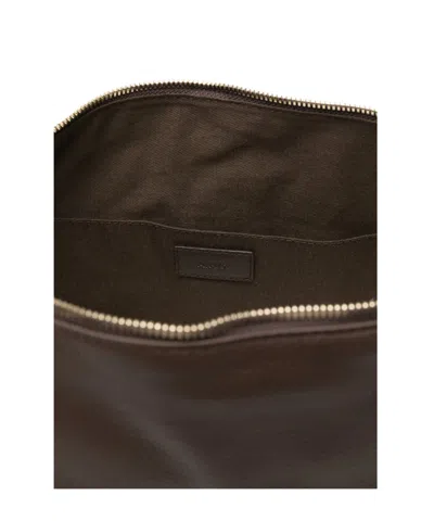 Apc A.p.c. Vera Leather Shoulder Bag In Brown