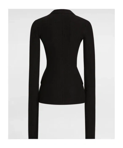 Dolce & Gabbana Tailored Wool Double-breasted Jacket In Black