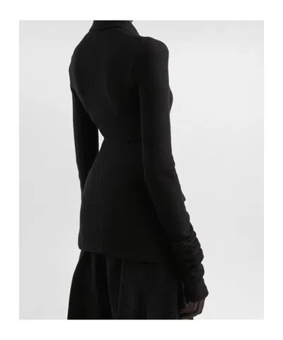 Dolce & Gabbana Tailored Wool Double-breasted Jacket In Black