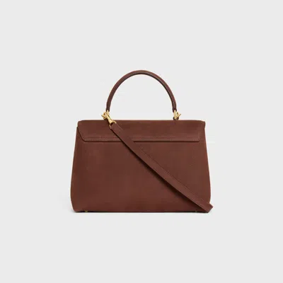 Celine Medium Nino Bag In Grained Nubuck Calfskin In Brown