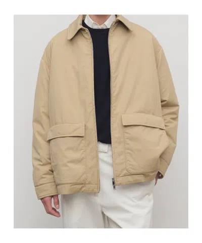 The Row Aurelius Jacket In Cotton And Cashmere In Brown