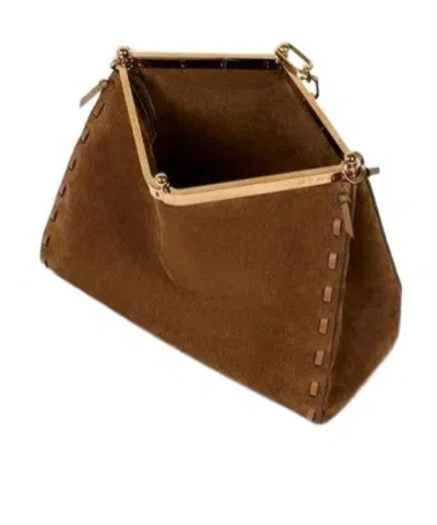 Etro Media Brown Sailing Bag In Brown