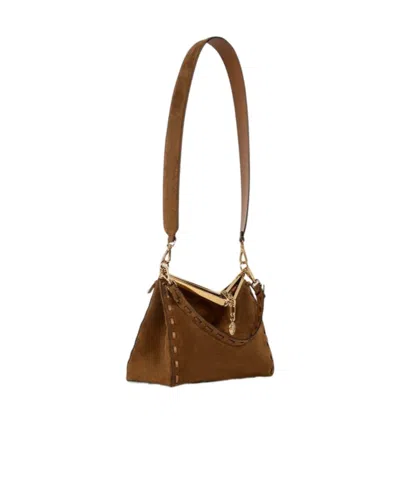 Etro Media Brown Sailing Bag In Brown