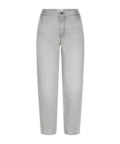 Frame The Candle High Rise Ankle Straight Leg Jeans In Chemical In Gray