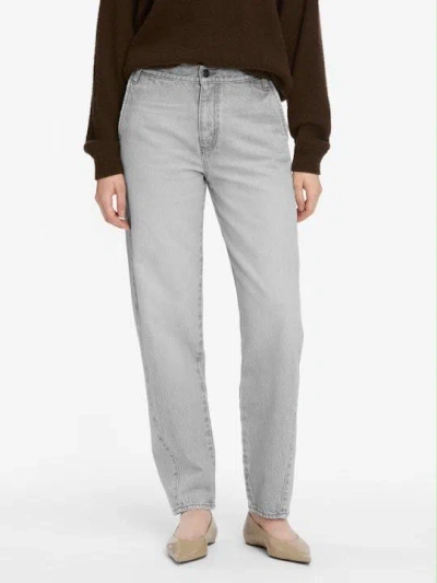 Frame The Candle High Rise Ankle Straight Leg Jeans In Chemical In Gray