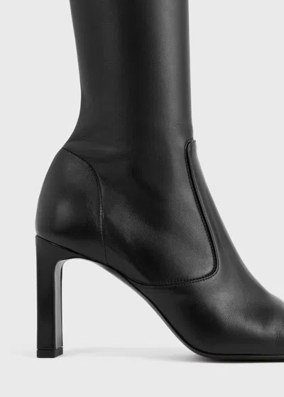 Totême Toteme 80 Stretch-leather Over-the-knee Boots In Black