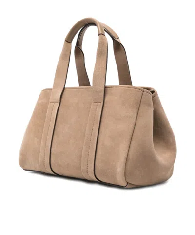 Michael Michael Kors Small Romee Suede Tote Bag In Brown