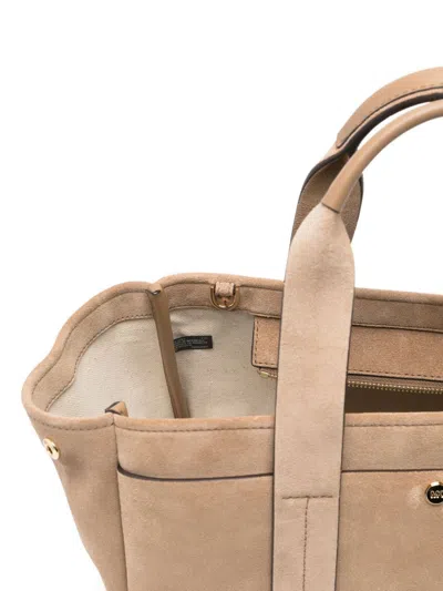 Michael Michael Kors Small Romee Suede Tote Bag In Brown