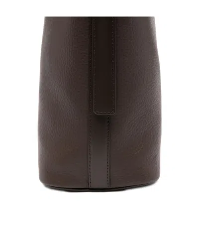 Apc A.p.c. Vera Leather Shoulder Bag In Brown