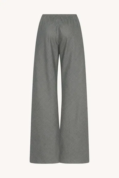 The Row Gala Virgin Wool Trousers In Gray