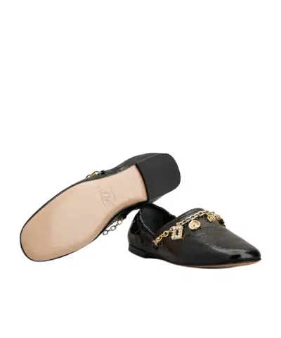 Roger Vivier Patent Leather Embellished Ballet Flats In Black
