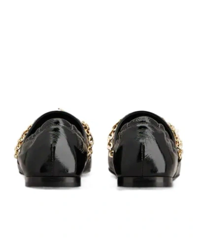 Roger Vivier Patent Leather Embellished Ballet Flats In Black