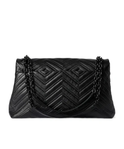 Gucci Gg Marmont Maxi Shoulder Bag In Black