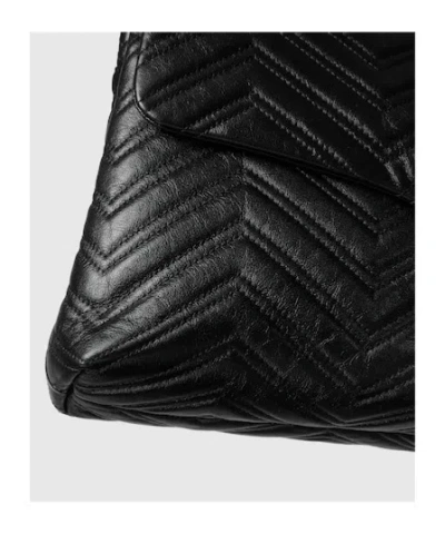 Gucci Gg Marmont Maxi Shoulder Bag In Black