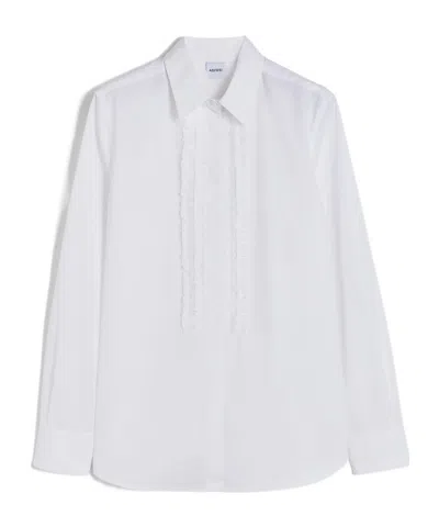 Aspesi Cotton Shirt With Ruches In White