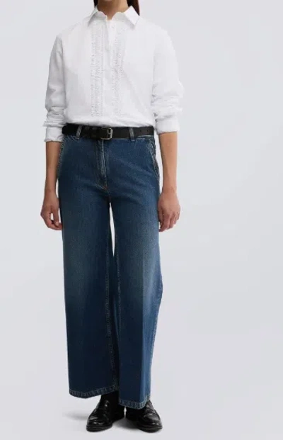 Aspesi Cotton Shirt With Ruches In White