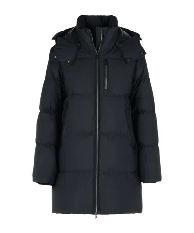 Moose Knuckles Chelia 3q Black Polyamide Blend Down Jacket In Black