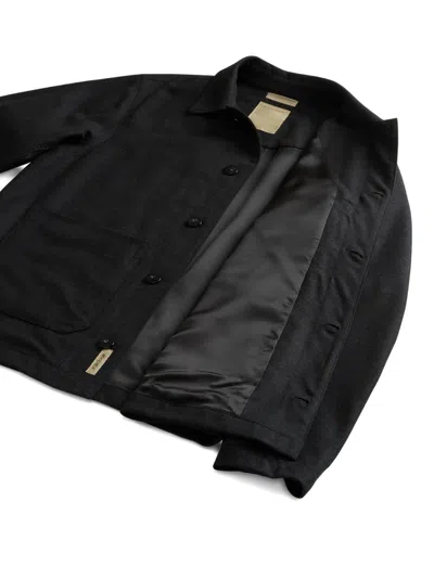 Woolrich Stylish Jacket With Chest And Front Pockets In Black