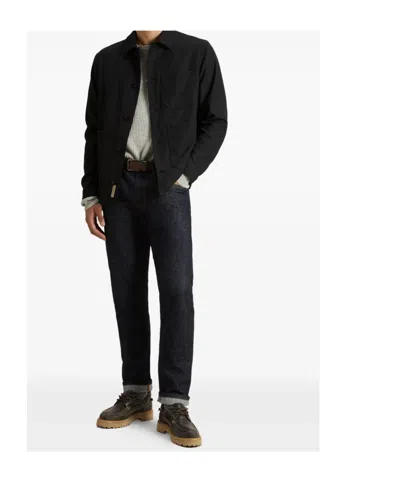 Woolrich Stylish Jacket With Chest And Front Pockets In Black