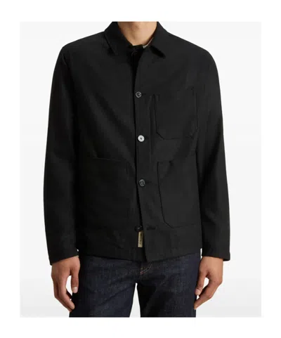 Woolrich Stylish Jacket With Chest And Front Pockets In Black