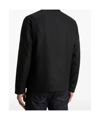 Woolrich Stylish Jacket With Chest And Front Pockets In Black