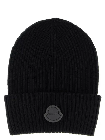 Moncler Genius Moncler 4 Edward Enninful Ee72 Responsible Virgin Wool Hat In Black