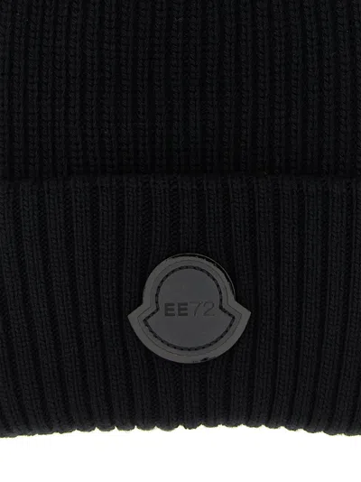 Moncler Genius Moncler 4 Edward Enninful Ee72 Responsible Virgin Wool Hat In Black